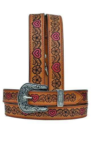 Girl's Western Fashion Belt For Girls and Small Women Leather Belt 40AB002