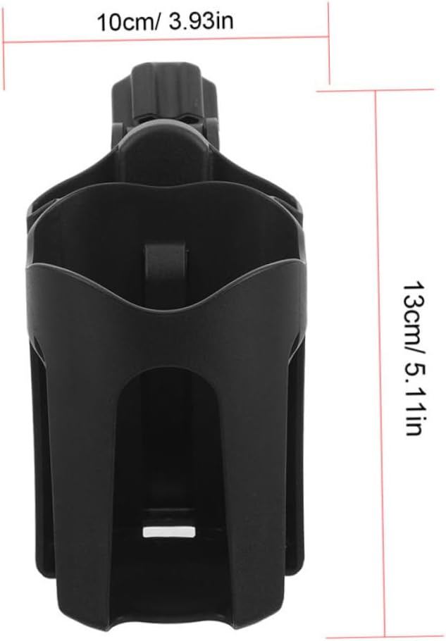 Milisten 2pcs Adjustable Cup Holder for Strollers Wheelchairs and Drink Holder Mobile Phone Support for Adults and Seniors