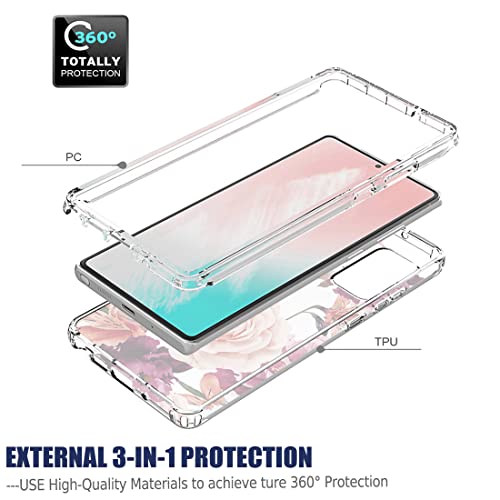 Coque Galaxy Note 20 5G anti-choc évite les bris d'écran fleur violette