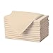 Gee Di Moda Cloth Napkins - 17 x 17 Inch Beige Solid Washable Polyester Dinner Napkins - Set of 12 Napkins with Hemmed Edges - Great for Weddings, Parties, Holiday Dinner & More