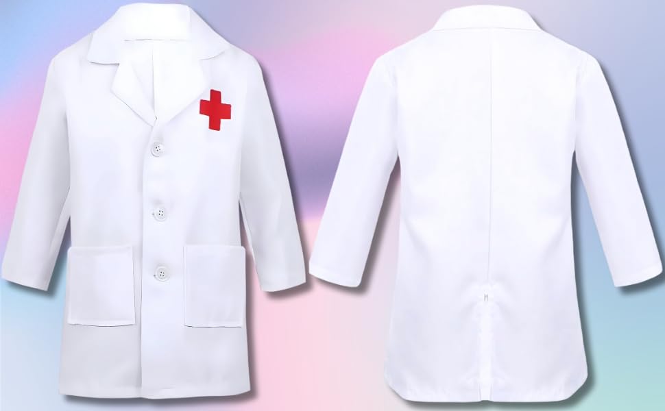 Image of FANCY DRESS WORLD Kids Community Helpers Doctor's & Nurse's Coat|Costumes for boys & girls