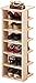 Scarpe Baiyun Semplice Scaffale per Legno Verticale Scaffale per 6 Maniche Adatto per L'angolo del Corridoio della Camera da Letto 24x24x103,5 Cm Zapateros,A