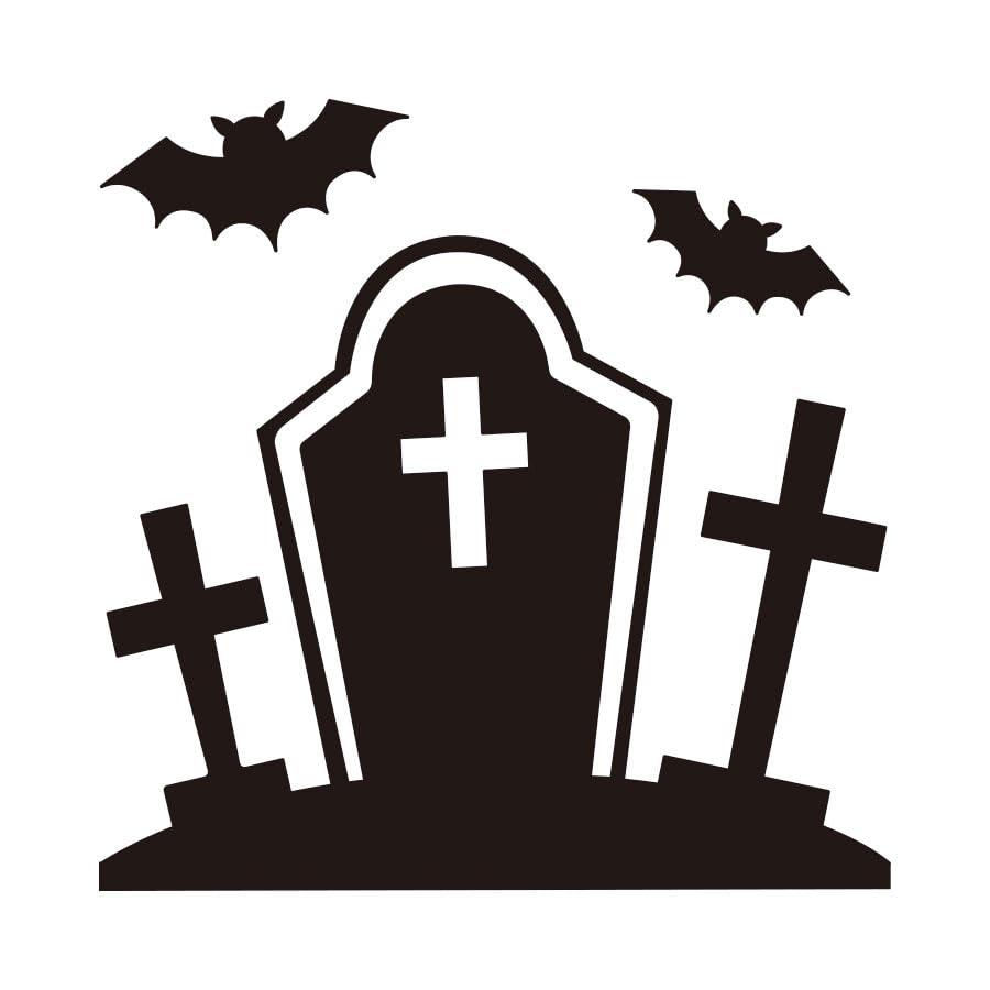Amazon.co.jp: お墓 ハロウィン シール ステッカー カッティング 