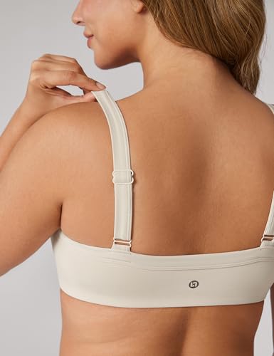 Image of UNISSU Hugcurve Adjustable Sports Bra Square Neck Wireless Padded Yoga Workout Tops