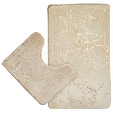 GC GAVENO CAVAILIA Glitter Bath Mat Set Cover