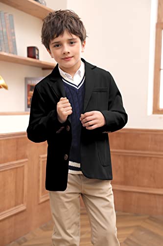 Toddler Boys' Blazer Jackets Lightweight Stylish Two Buttons Solid School Suit Casual Sport Coat4