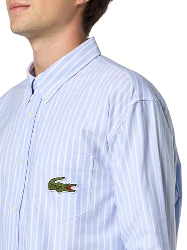Lacoste Men's Long Sleeve Croc Signature Woven Shirt3