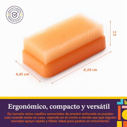 Cepillo sensorial para calmar la ansiedad y regular el procesamiento táctil 4