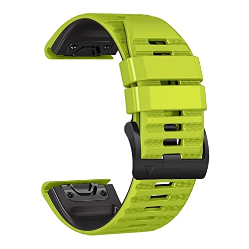 Bracelet 22mm pour Garmin Fenix 6 et 7, rechange en silicone souple et résistant pour le sport