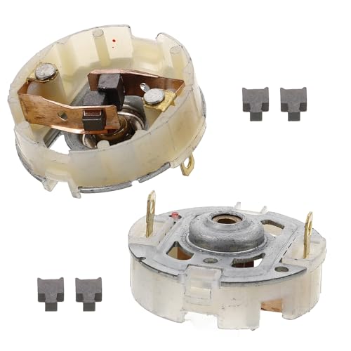 Générique Porte-balais En Carbone Pour Moteur Électrique, Pièce De Rechange, Compatible Perceuse Et Marteau Électrique, Lot De 2 Set De Porte-balais 4 Balais De Charbon, Usage Automobile Et Industriel