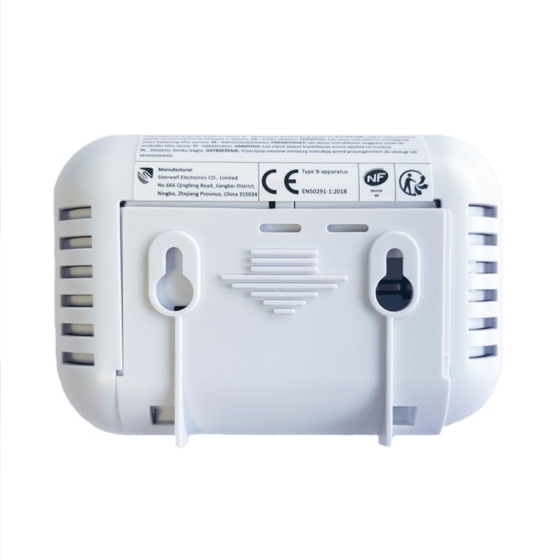 Detecteur de Monoxyde de Carbone NF en 50291 avec ecran Digital Garantie 10 Ans- LIFEBOX