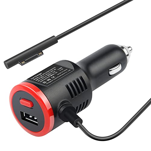 Chargeur voiture Surface Pro 5 pour recharger votre PC pendant vos trajets