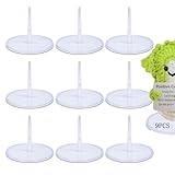 9Pcs Crochet Doll Stand,Positive Pickle Stands,Crochet Emotional Support Stands,Crochet Animal Stands,Crochet Doll Display Stand,Home Decorative Showcase Holder,Amigurumi Accessories(circular)﻿