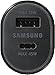 Samsung Super Fast Dual Car Charger (45W+15W) Dual Ports USB-C & USB-A - Black - EP-L5300XBEGWW