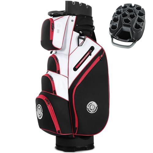 Shopsource Golf Bag, 14 Way Top Golf Cart Bag with...