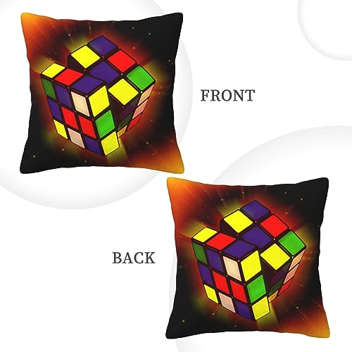 Housse de coussin en velours côtelé imprimé puzzle premium - 4