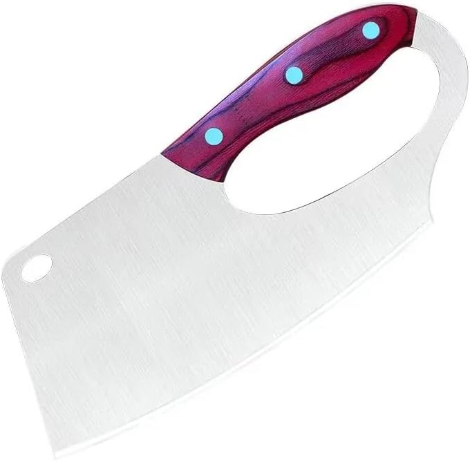 Meat Cleaver,Cleaver Knife Lady Kitchen Knife Labor Saving Cooking Knife Stainless Steel Chef Slicing Meat Vegetable Chopping Knife Cleaver Cooking Tools