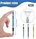 ３Pcs Piercing Zange, Piercing Zange für Kugeln für Kugeln mit 4 Edelstahl-Krallen, Präzisionsgreifer for Sechskantmuttern, Schmuckzubehör & Kleinteile(Schwarz Blau Gold)