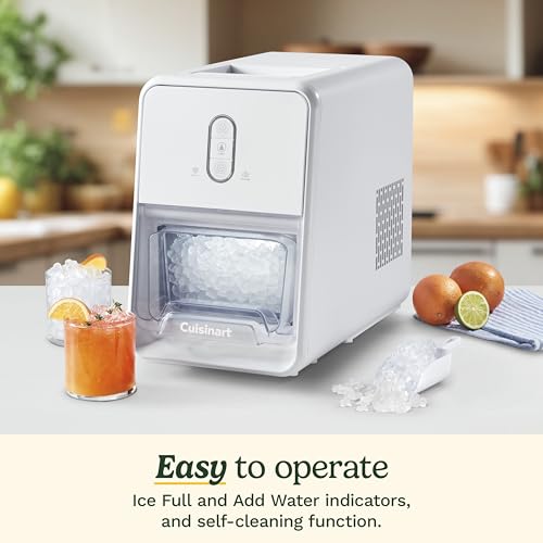 Cuisinart Counter-Top Nugget Ice Cube Maker, White, IMC-12 by Cuisinart - Image 3