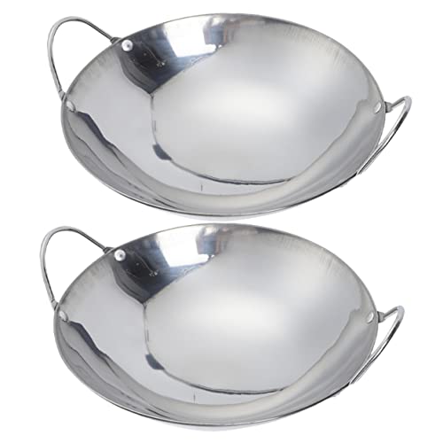 Juego 2 Woks Acero Inoxidable Antiadherente 24 cm miniatura 1