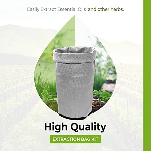 Grow1 Bubble Bag Set, 32 Gallon 5 Bag, Herbal Oil Hydroponic Plant Extractor, Dry Ice Extraction Kit For Herbs, Portable, Compact #TOP1