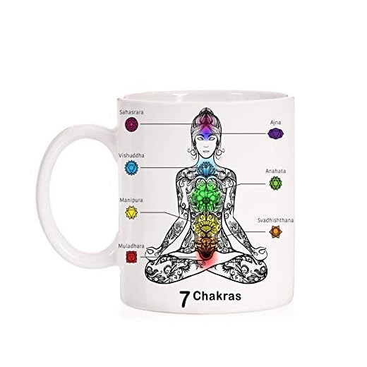 FUNNY CUP Taza 7 Chakras Para Yoga, Meditación y Relajación - Amantes de la Vida Espiritual