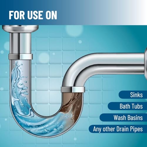 Image of Selzer DrainCleaner | DrainCleaner removesclogs, Blockages in Washbasin, Septic Tank, Sinks, Pipes | Fast Action & Powerful | Removes blockages | Drain Cleaner-500gm Pack of 2