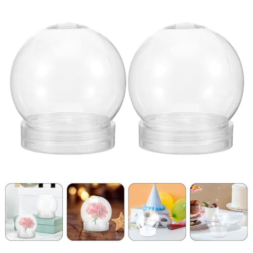 Alipis 6 Peças Globo De Neve DIY Globo De Água - Globo De Água De Plástico Transparente Com Tampa De