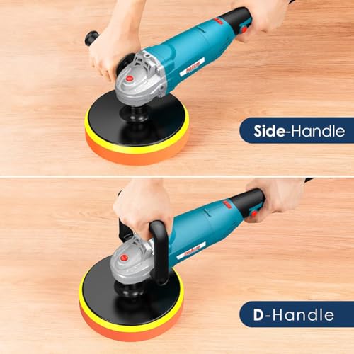 image for ENEACRO Polisher, Rotary Car Buffer Polisher Waxer, 1600W 7-inch/6-inc
