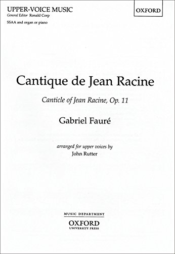 Cantique de Jean Racine: SSAA vocal score