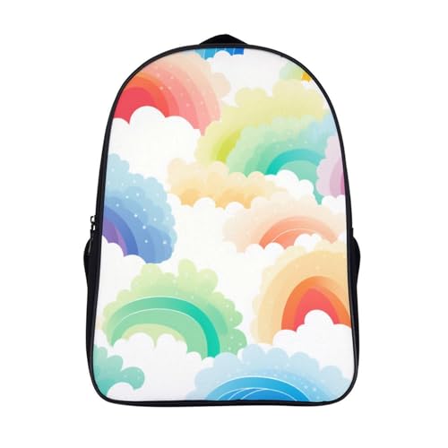 Sac à dos enfant rainbow pour école primaire et maternelle garçons filles 40x28x16cm