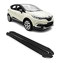OMAC Trittbretter Seitenschweller kompatibel mit Renault Captur 2013-2020 Aluminium Schwarz Grau