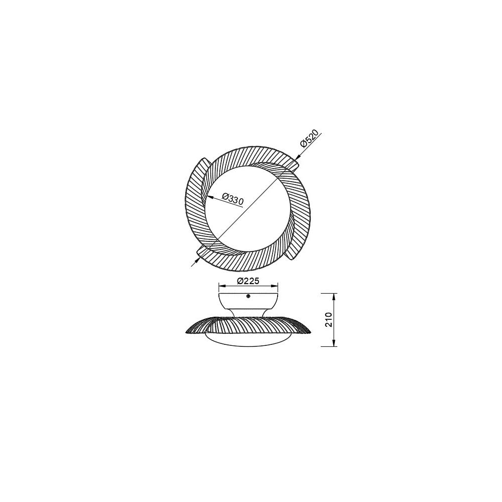 Ventilador ALOHA LED 50w blanco