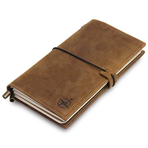 Wanderings Regular Size Travelers Notebook with Pockets -...