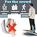 Balance Board Wooden Wobble Board for Adults Anti-Slip Board for Physical Therapy & Core Strength, Ideal Balance Board for Standing Desk with Ankle Support