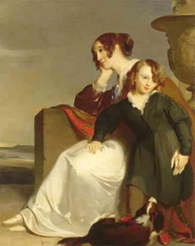 Peinture Mère et fils Sully décoration murale pleine d'amour