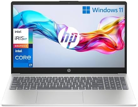 HP Laptop 15-fd0006sl, Intel Core i7-1255U, RAM 16GB DDR4, SSD 512GB, Intel Iris Xe, Display 15.6” FHD SVA 250 Nits, Antiriflesso, Wi-Fi, 720p TNR Privacy Cam, Windows 11, Argento