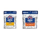 Mountain House Granola with Milk & Blueberries | Freeze Dried Backpacking & Camping Food | 2 Servings and Mountain House Chicken Fried Rice | Freeze Dried Backpacking & Camping Food | 2 Servings | Gluten-Free
