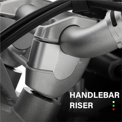Manillar elevador negro para Ducati DesertX 2022 de aluminio 2