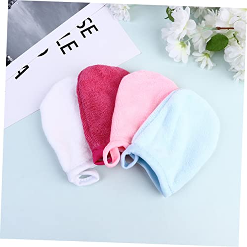 FRCOLOR 3Pcs Luvas De Esfoliação Corporal Luvas De Spa Microfibra Removedor De Maquiagem Panos De Ro