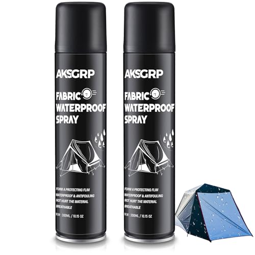 Maitys 2 Pcs Tent Waterproofing Spray, 10.15 OZ Outdoor Waterproofing Repellent Spray for Tents, Fabric, Camping Tent Camp
