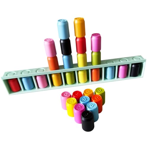 Flaschen Ratespiel Farben, Memory Zuordnungsspiel, Interaktives Farben Zuordnungsspiel, Mit 20 Flaschen and Basis, Für Zuhause Kindergarten Reisen Gruppenaktivitäten