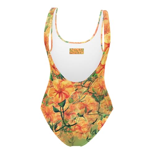 One-Piece Swimsuit with “Hibiscus Dreams” – Tropical Elegance & Inner Bloom | Flattering Fit – Limited Edition4