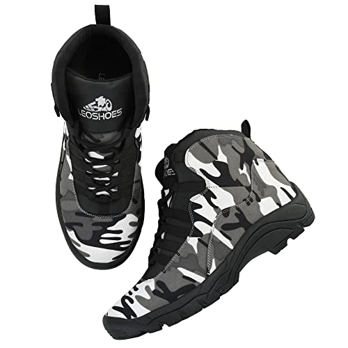 Image of Leo's Fitness Shoes Men's Hiking /Jungle Boots Lightweight Anti-Slip Outdoor Shoes Mid Top Ankle Hiker Trekking Work Boot Hiking & Trekking Shoes