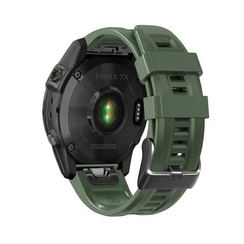 [�����ȓX] Quickfit �V���R���o���h �ɓK��Garmin Fenix 8 E Fenix 7 7X 6 5X Enduro 3 2 Pro Tactix 7 Pro �E�H�b�`�X�g���b�v 26mm 22mm ���X�g�o���h �u���X���b�g(Army G