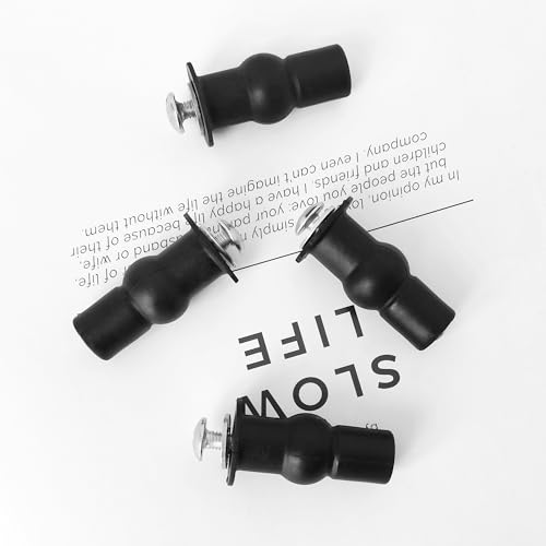 Quacc 4 PCS Universal Toilet Seat Hinges Screws, Stainless Steel & Rubber, Top Mounting Hardware, Fixes Shifting Toilet Seat, Replaces Plastic Plugs - Image 6