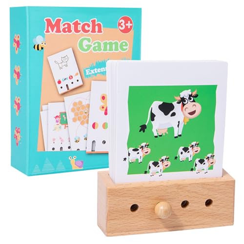Juego de cartas para asociar animales para compartir una tarde de juego interactivo padre-hijo