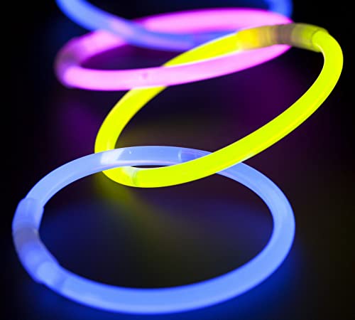 Bracelets lumineux fluorescents multicolores 200 PZ pour fête et disco - 4