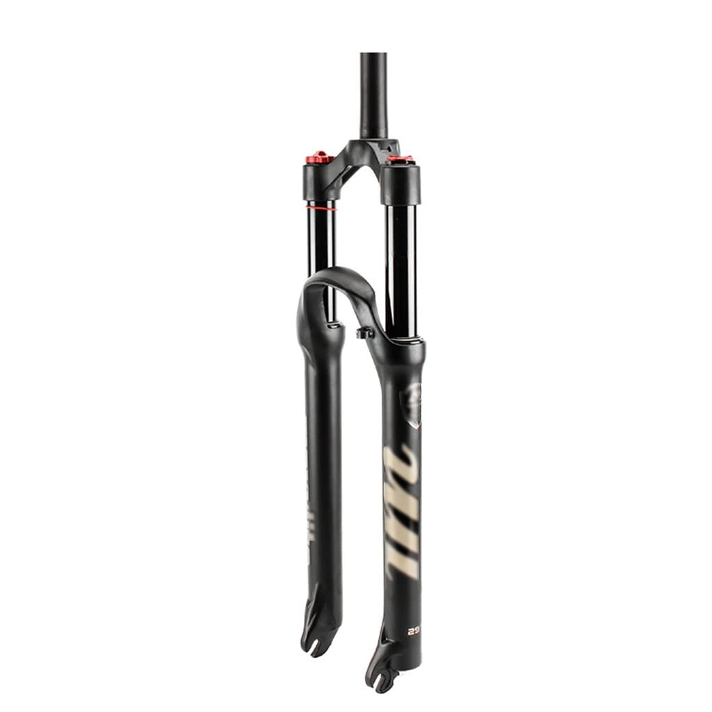 26" 27,5" 29" widelec pneumatyczny MTB XC AM ultralekki widelec do rowerów górskich z regulowanym odbiciem, QR 1 1/8" 1/2", skok sprężyny 9 mm, 100 mm ręczny / pilot blokady.