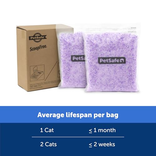 Image of PetSafe ScoopFree Premium Crystal Litter, Lavender Scent, 4.3Lb Bag, Litter (Pack of 8)